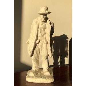 Sculpture Called “le Pas Bileux”, By E. Wittmann Edited In Stoneware By Mougin Nancy