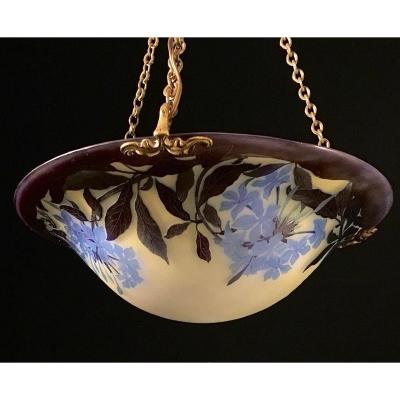 Emile Gallé - Bowl Decorated With Clematis