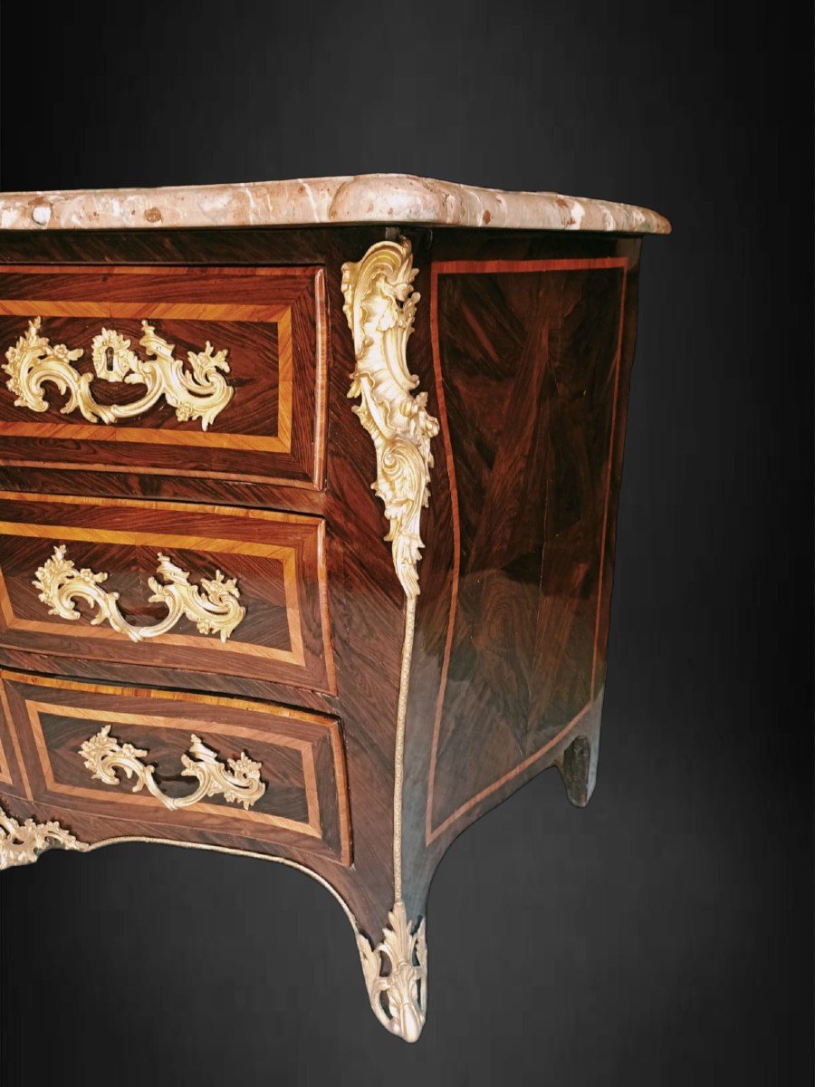 Commode Tombeau, époque Louis XV, France XVIII Siècle-photo-4