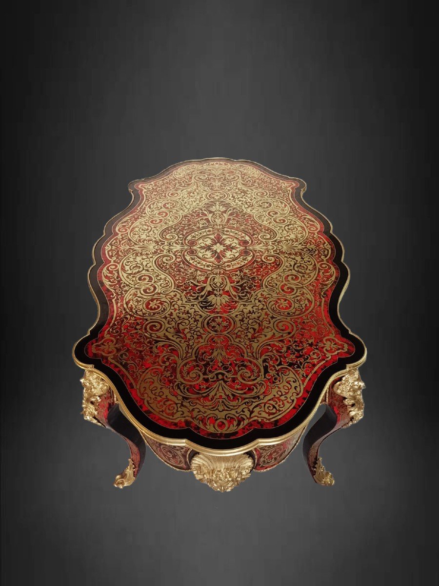 Table De Milieu En Marqueterie « boulle » -photo-3