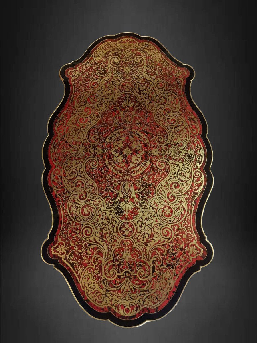 Table De Milieu En Marqueterie « boulle » -photo-4