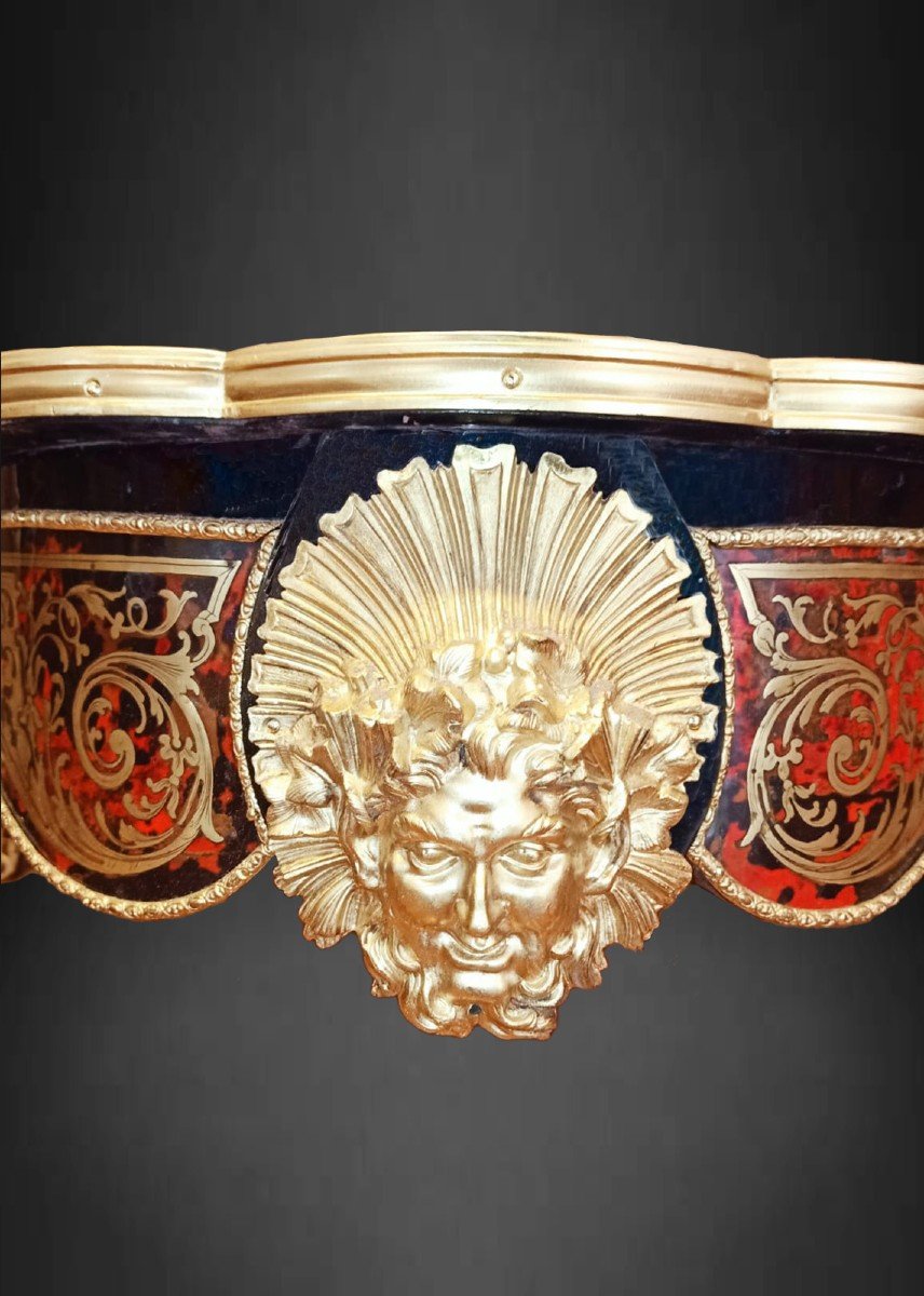 Table De Milieu En Marqueterie « boulle » -photo-2