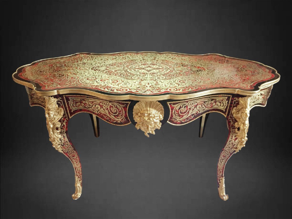 Table De Milieu En Marqueterie « boulle » 
