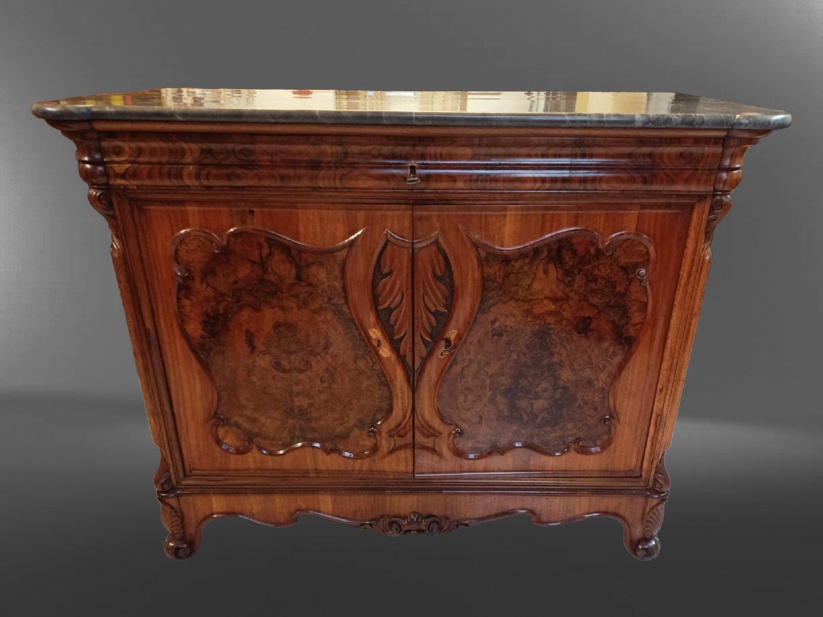 Paire De Buffets Liguriens En Bruyère De Noyer.-photo-4