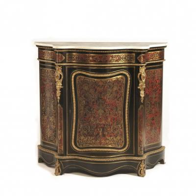Meuble Buffet à Hauteur d'Appui époque Napoléon III,  Marquterie Boulle, XIX siécle
