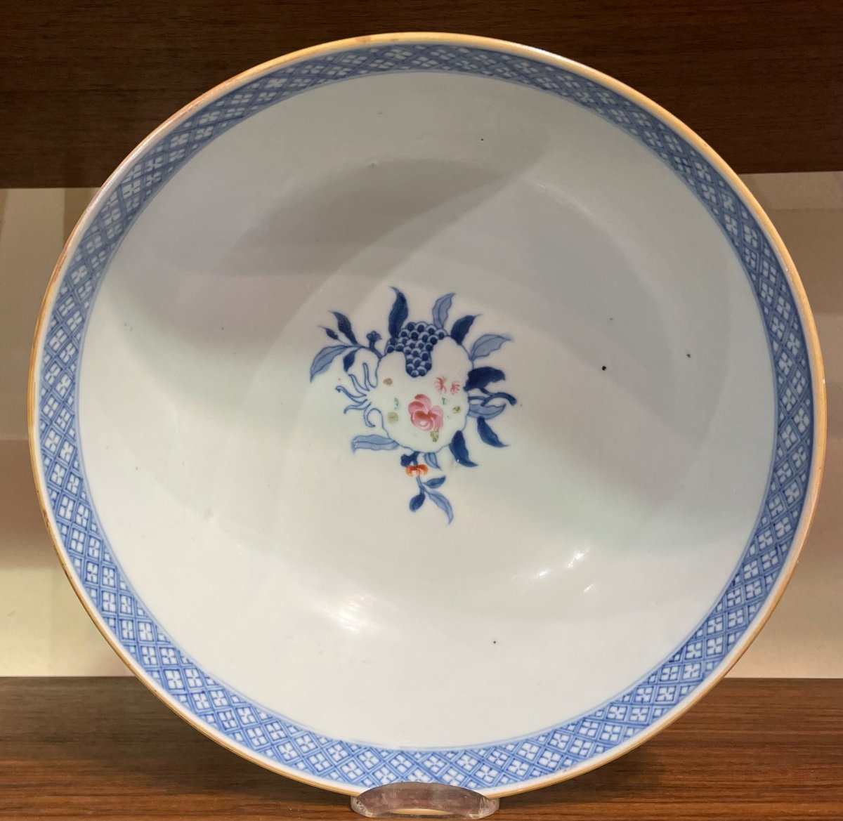 Grand Bol En Porcelaine Peinte Chine XVIIIe Siècle-photo-3