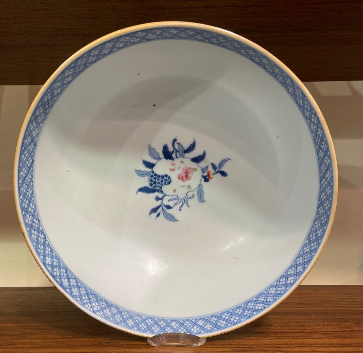 Grand Bol En Porcelaine Peinte Chine XVIIIe Siècle-photo-4
