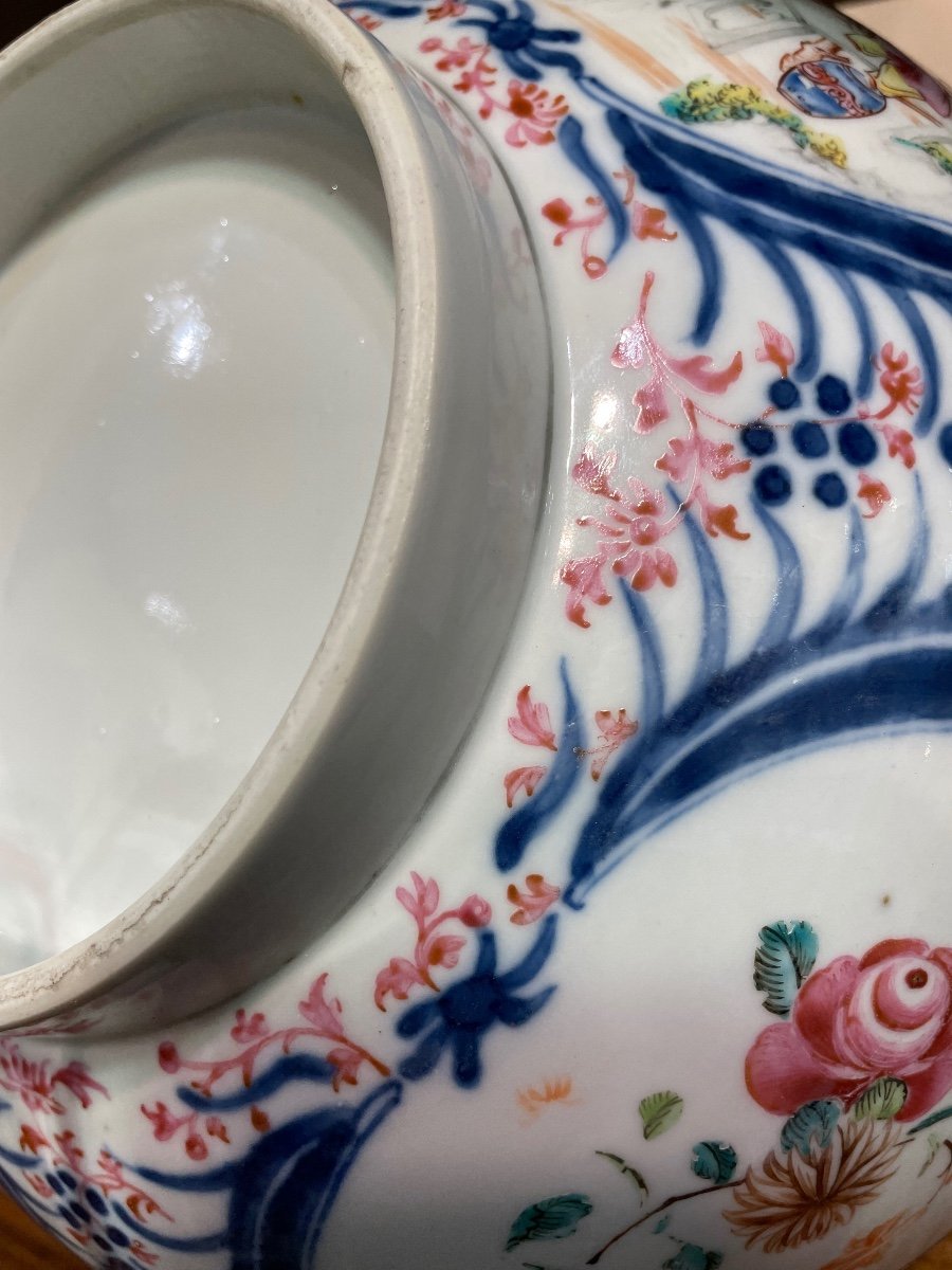 Grand Bol En Porcelaine Peinte Chine XVIIIe Siècle-photo-6