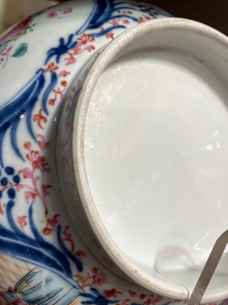 Grand Bol En Porcelaine Peinte Chine XVIIIe Siècle-photo-7