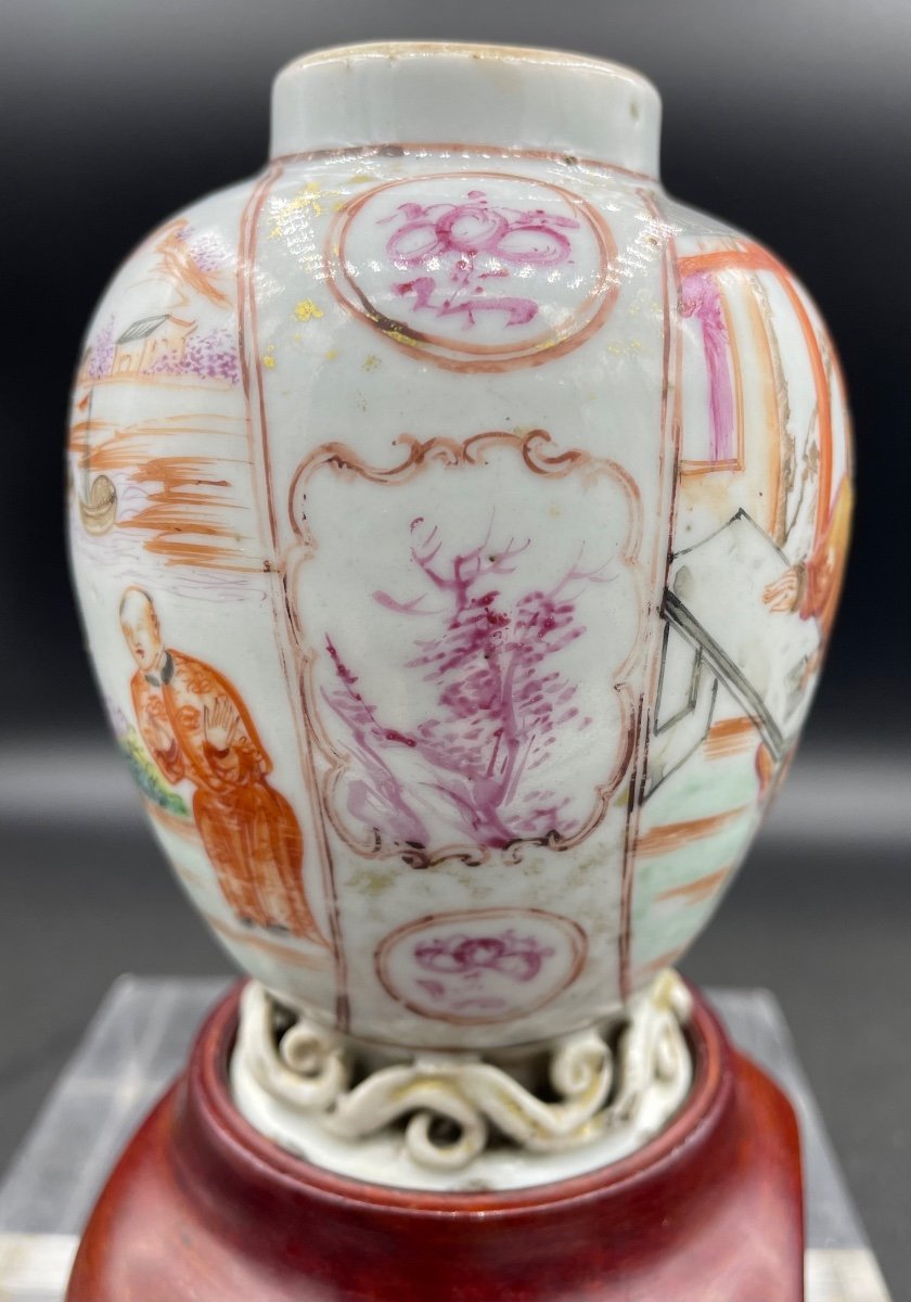 Petit Vase En Porcelaine Chine 18ème Siècle-photo-4