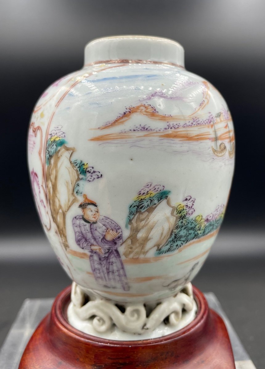 Petit Vase En Porcelaine Chine 18ème Siècle-photo-1