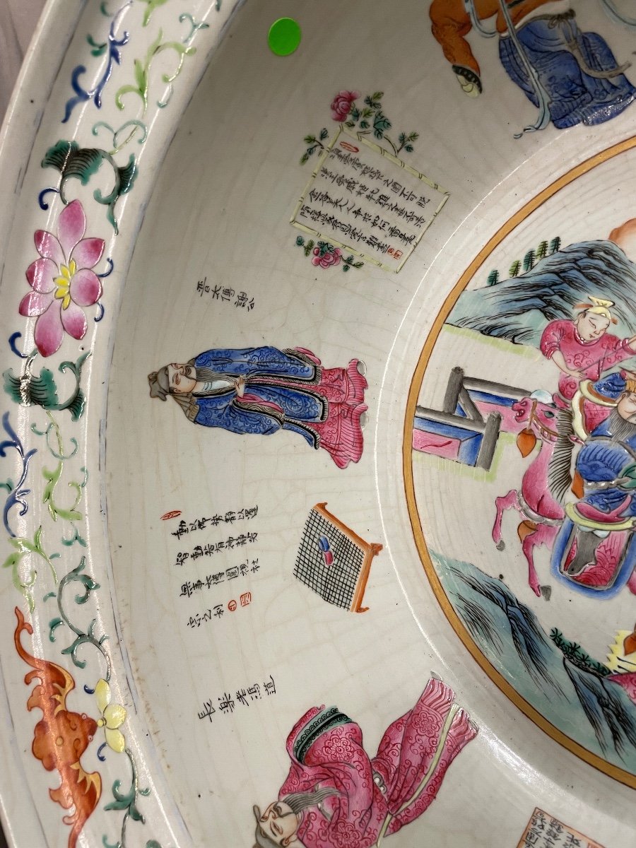 Large Bowl With Characters And Ideograms China 19th Century-photo-4