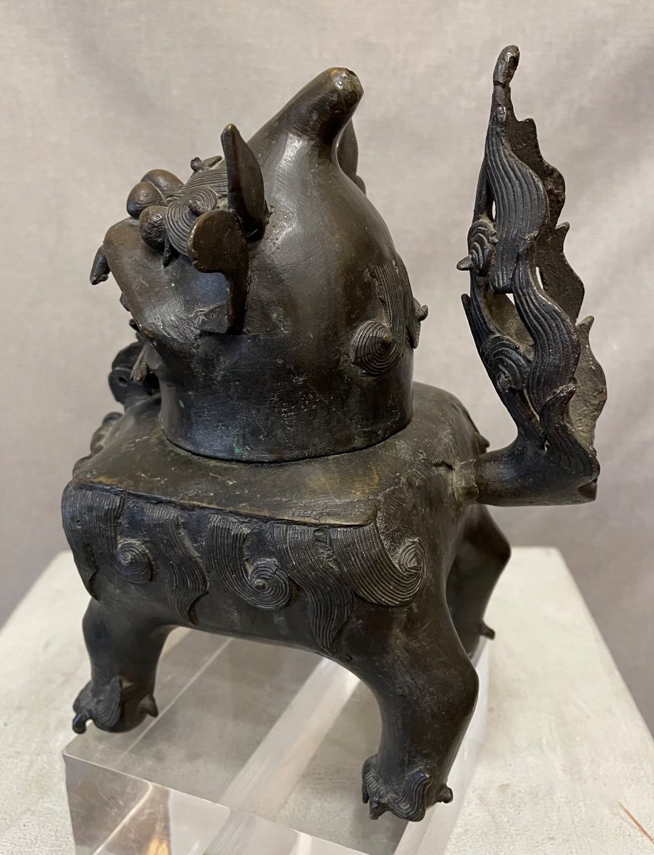 Encensoir En Bronze Chine époque Ming-photo-1