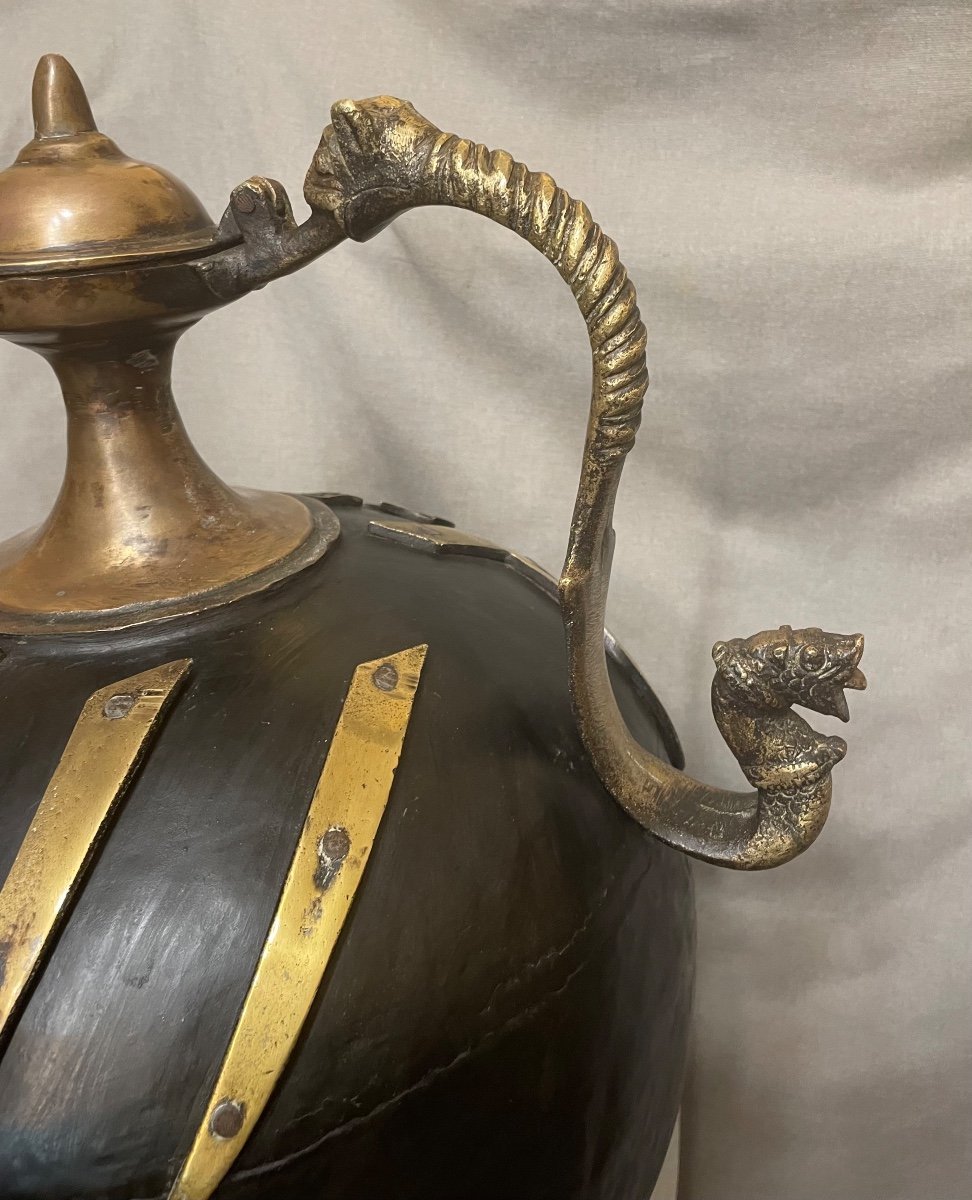 Large 19th Century Islamic Teapot-photo-2