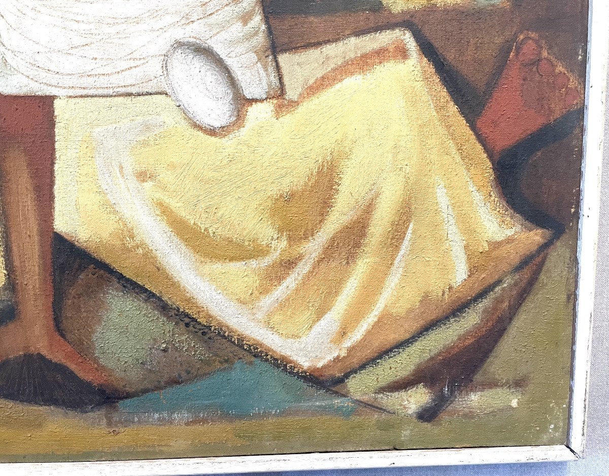 Oil On Canvas By Lola Fernandez 20th Century-photo-1