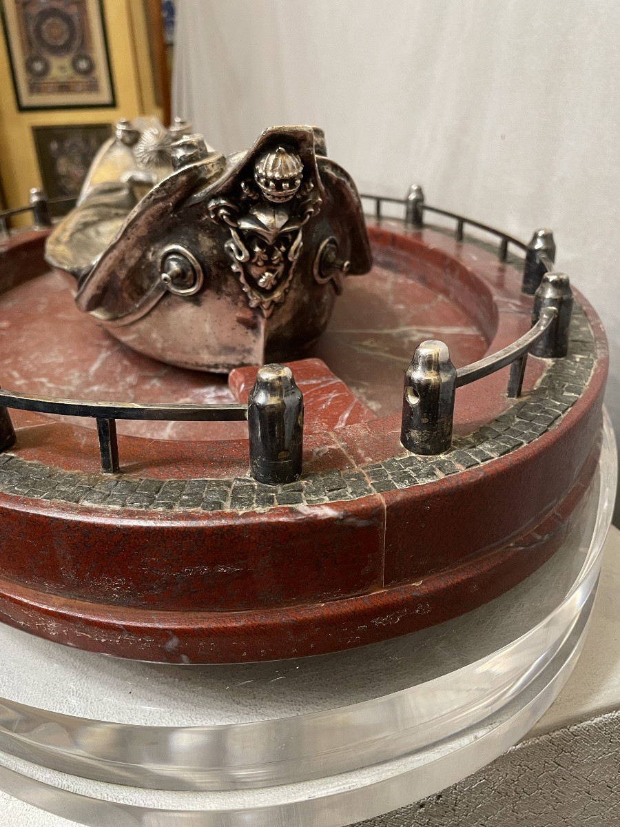 Maquette de la fontaine Barcaccia à Rome, XXe siècle-photo-4