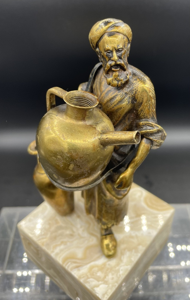 19th/20th Century Bronze Water Seller-photo-1