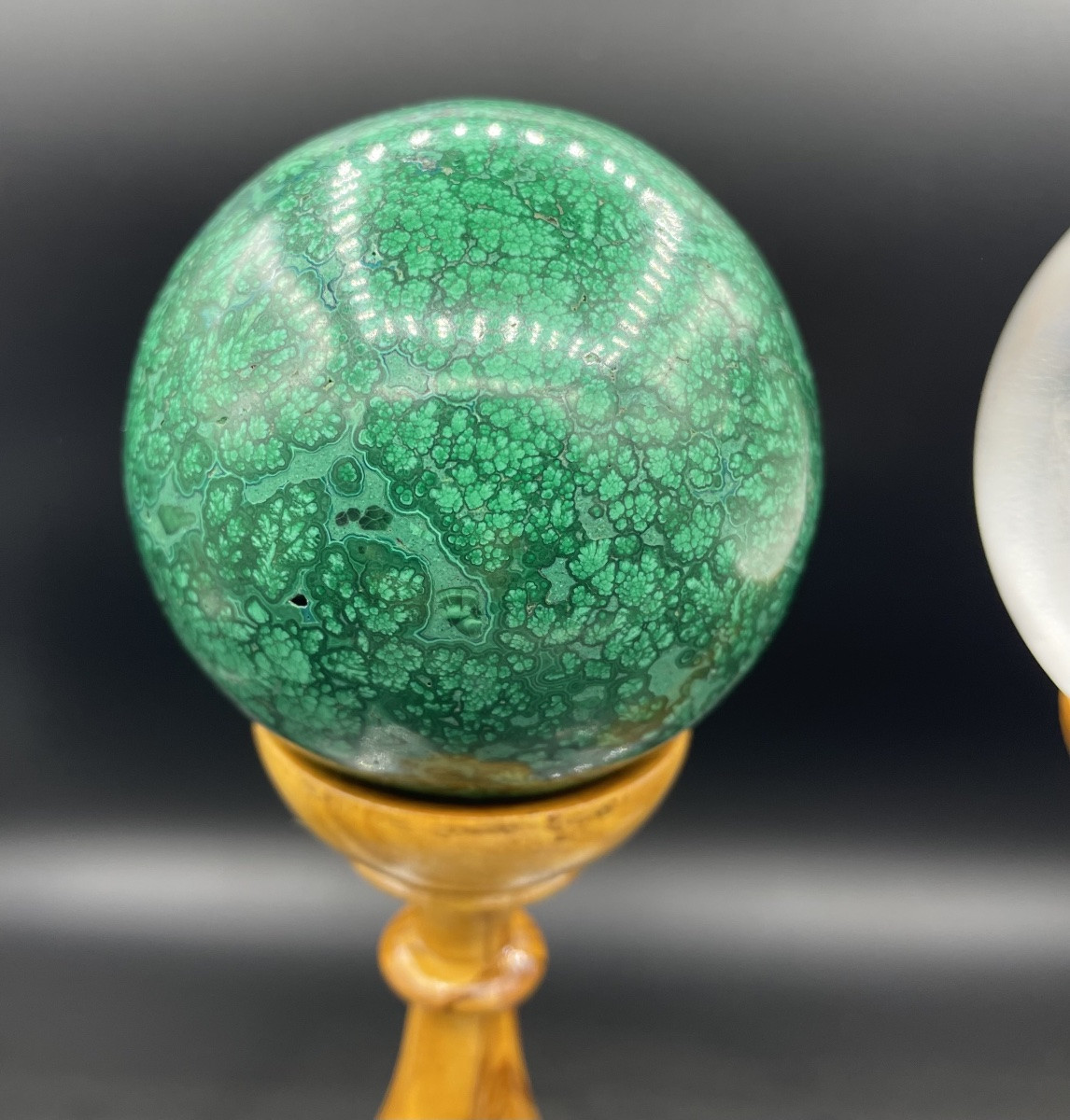Pair Of 20th-century Hardstone Spheres-photo-3
