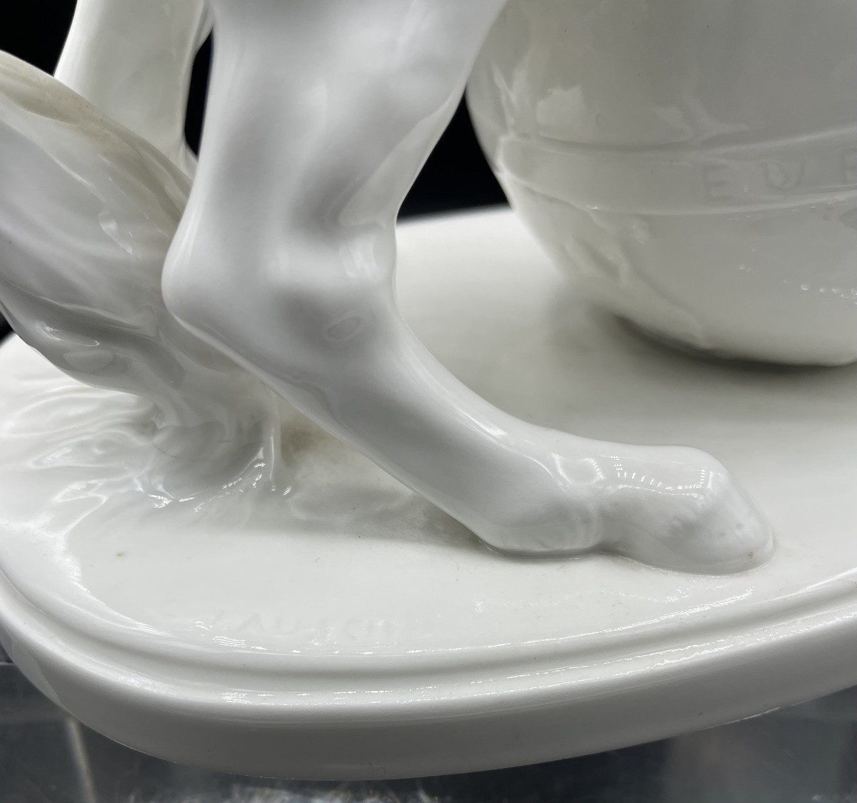 Figurine équestre d'un postillon en porcelaine allemande, XXe siècle-photo-3