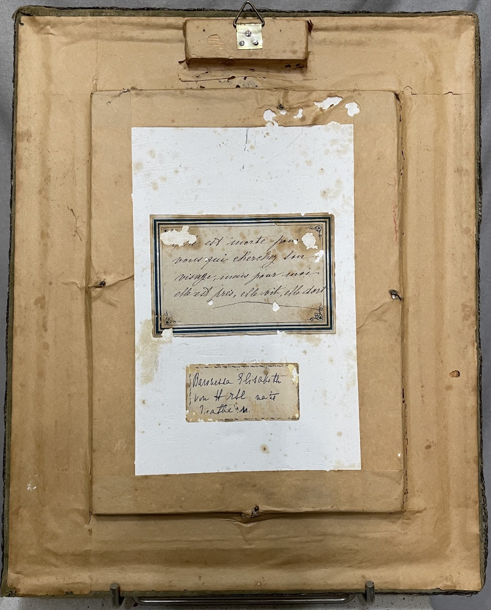 Plaster Portrait Of Elizabeth Von Trotta, 20th Century-photo-4