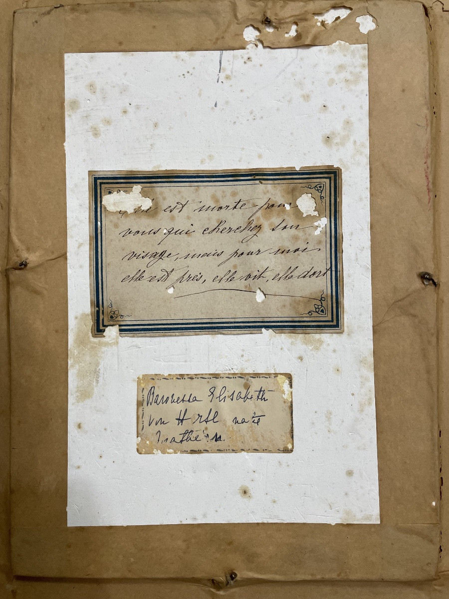 Plaster Portrait Of Elizabeth Von Trotta, 20th Century-photo-1