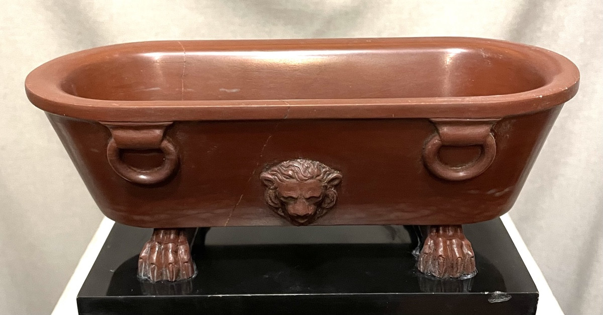 Model Of A Roman Marble Basin, 19th Century