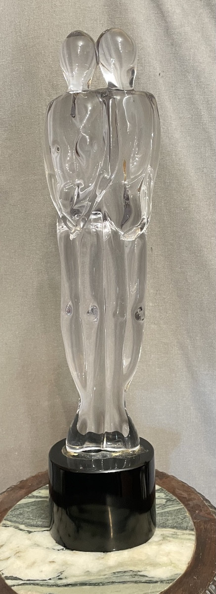 Blown Glass Sculpture By Luigi Moro, 20th Century