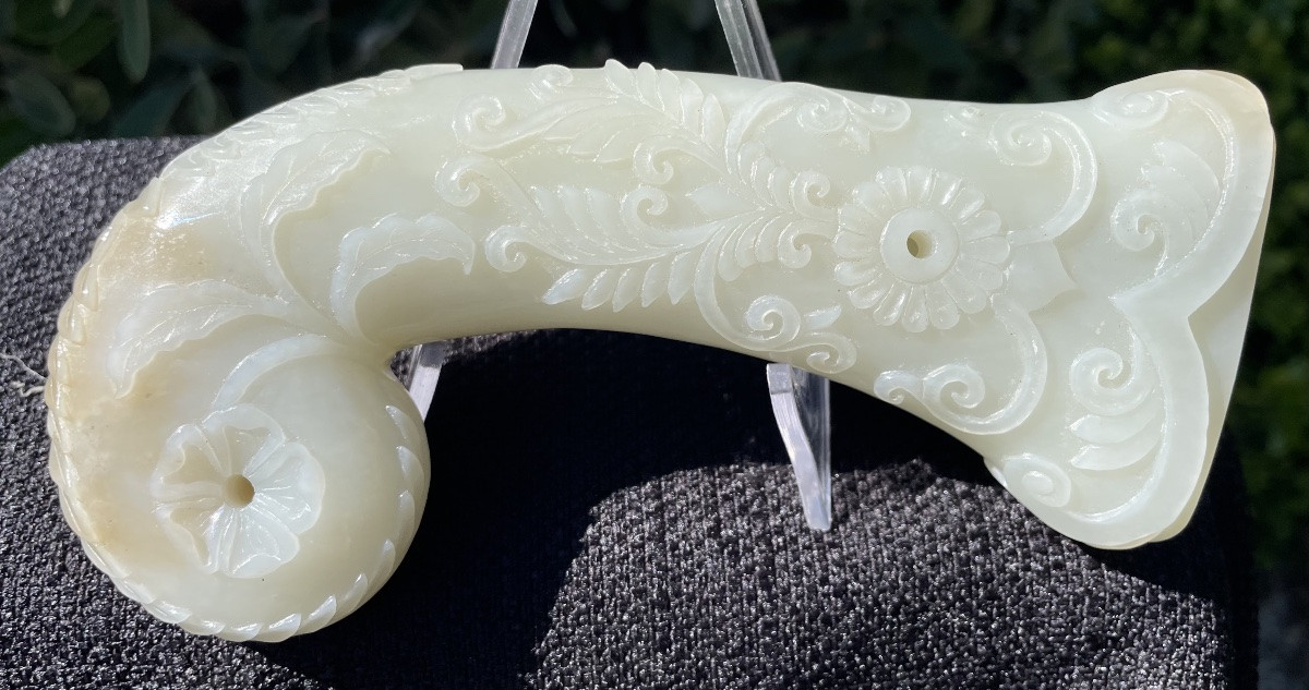 19th-century Mughal Jade Dagger Handle-photo-8