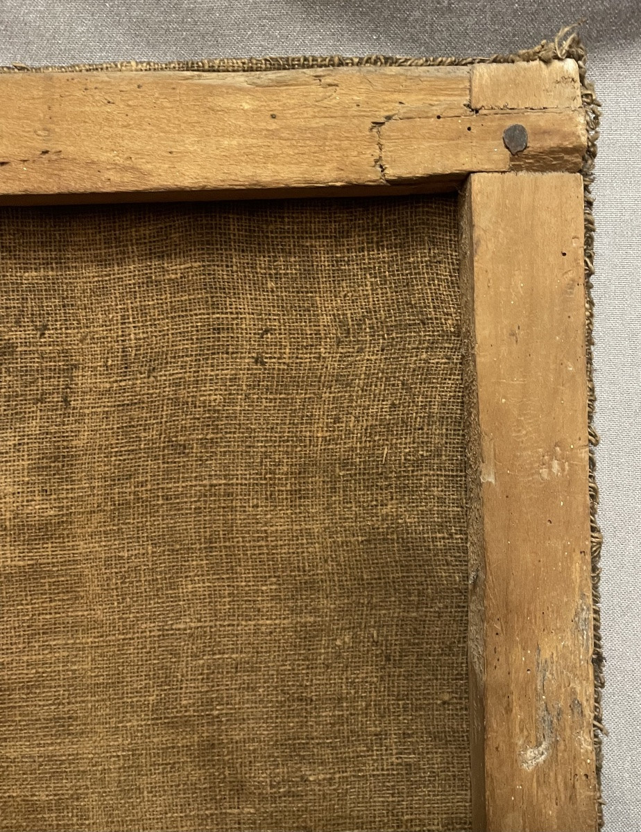 Huile sur toile, Vierge à l'Annonciation, XVIIe siècle-photo-6