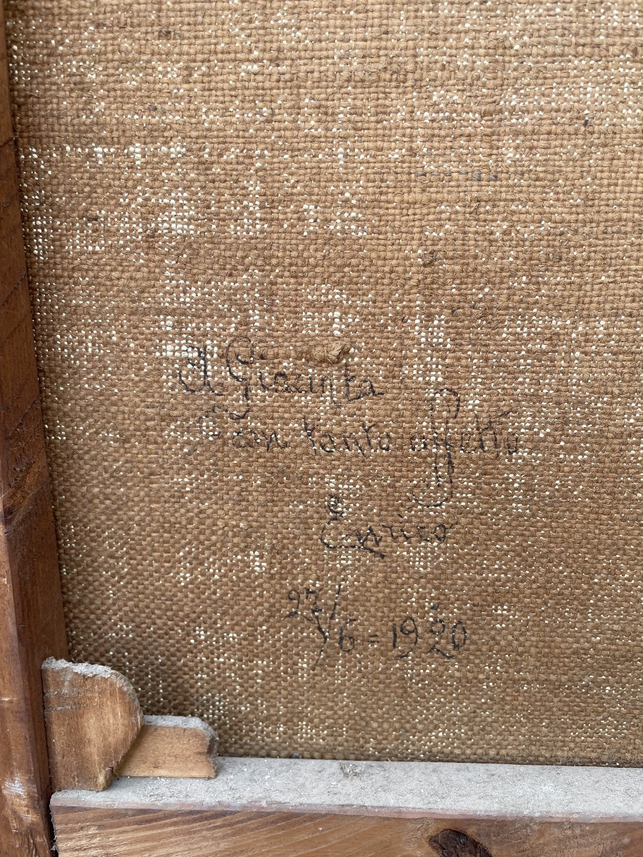 Huile sur toile, fleurs, XXe siècle-photo-8