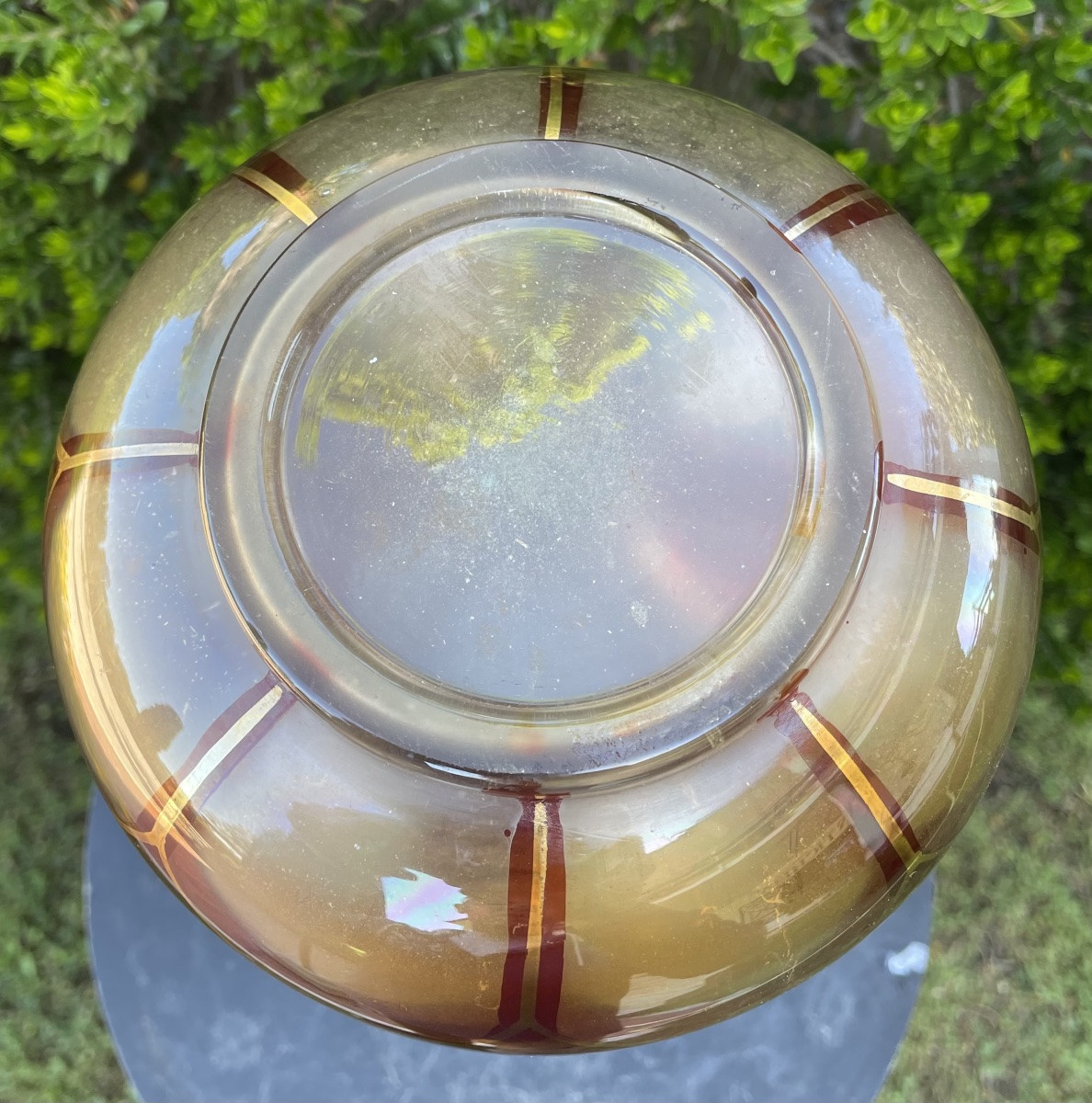 Bouteille en verre peint du Moyen-Orient, XXe siècle-photo-1