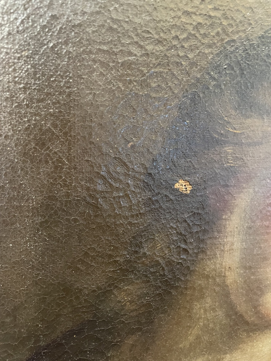 Peinture à l'huile sur toile, Madeleine, XVIIe siècle-photo-4