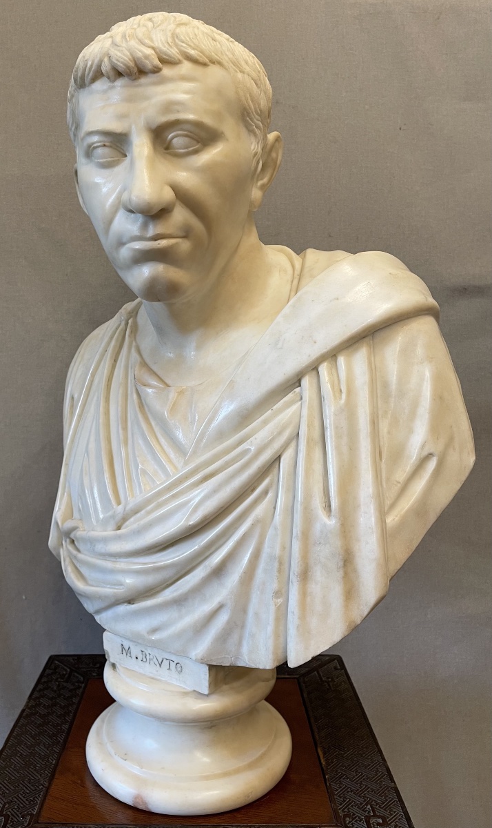 Buste en marbre de Brutus XVII-photo-2
