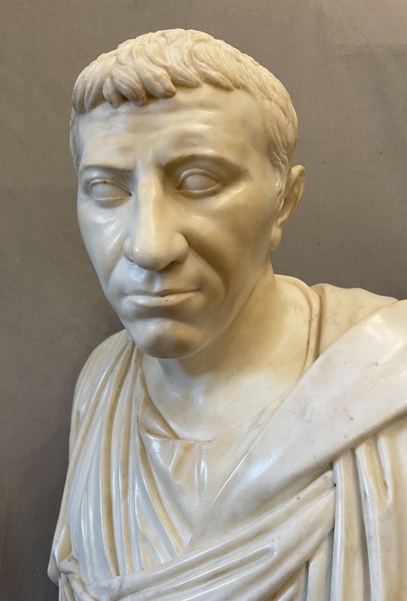 Buste en marbre de Brutus XVII-photo-3