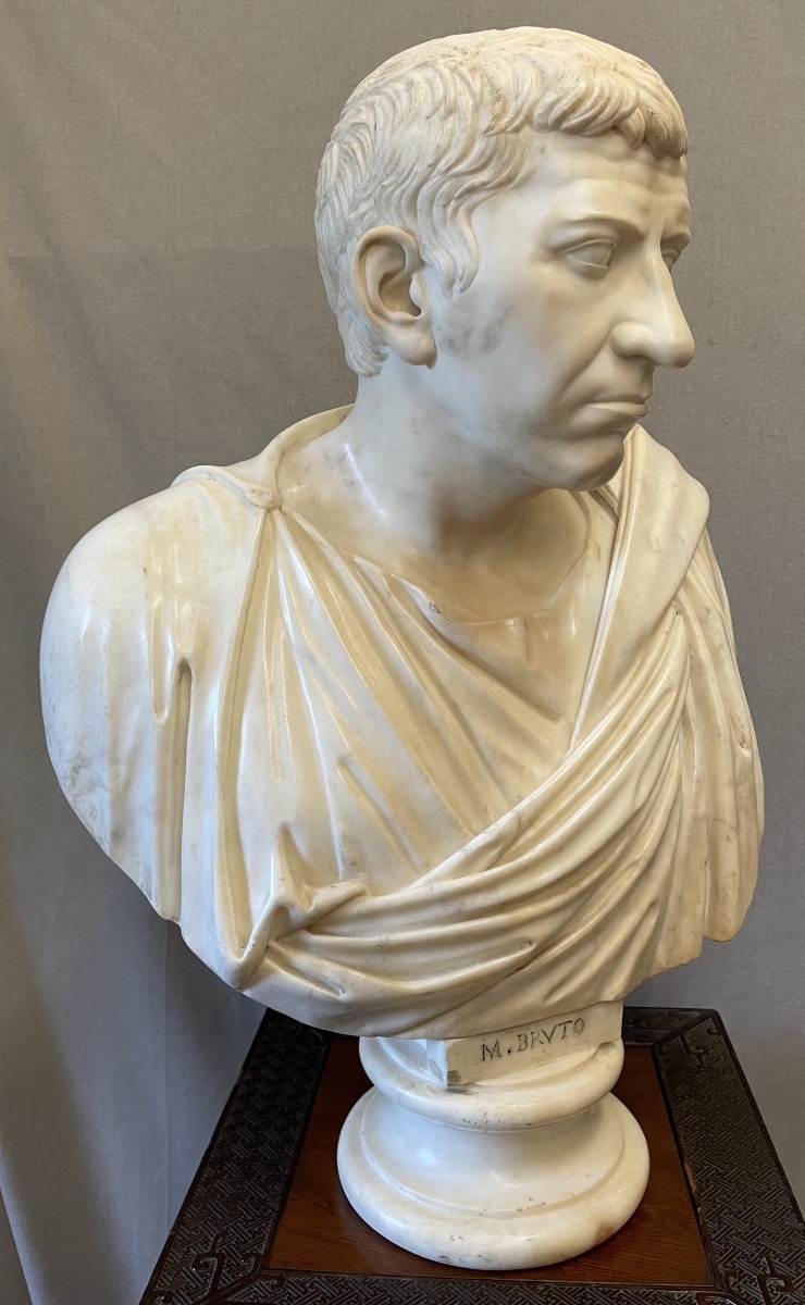Buste en marbre de Brutus XVII-photo-4