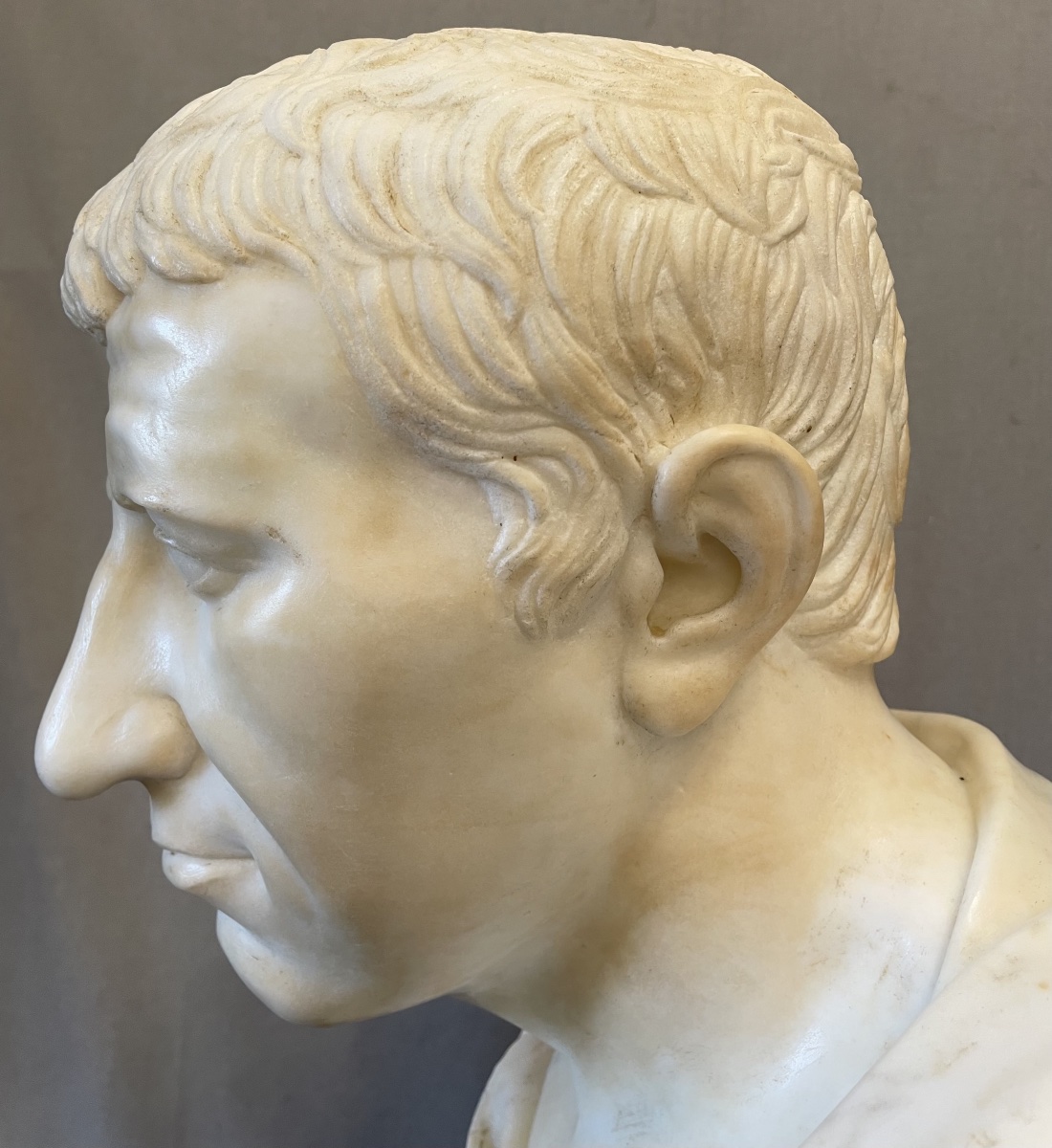 Buste en marbre de Brutus XVII-photo-2