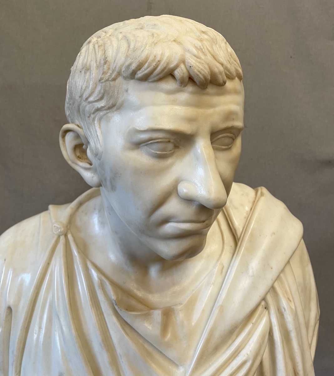 Buste en marbre de Brutus XVII-photo-7