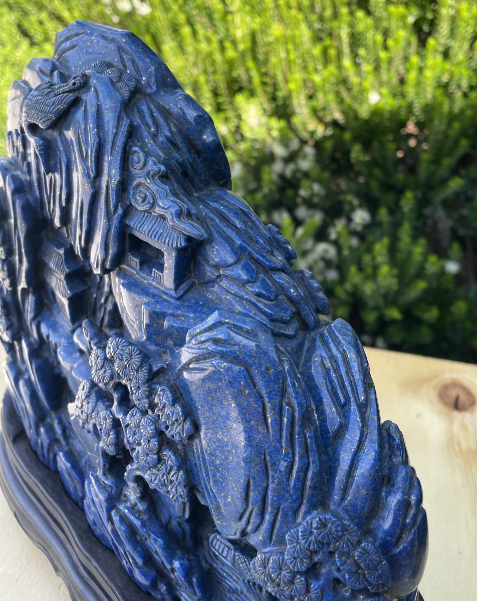 Lapis Lazuli Sculpture, China, 20th Century  -photo-4