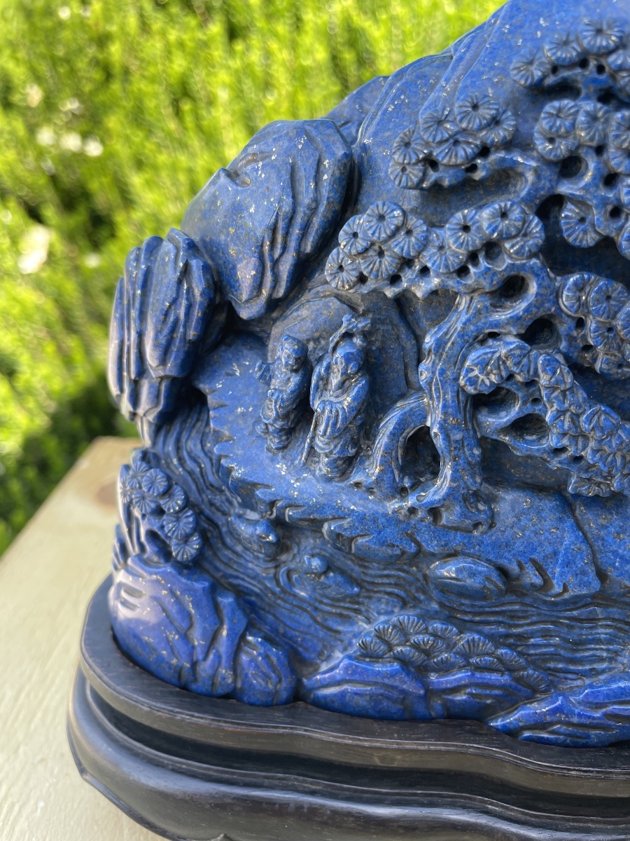 Lapis Lazuli Sculpture, China, 20th Century  -photo-8