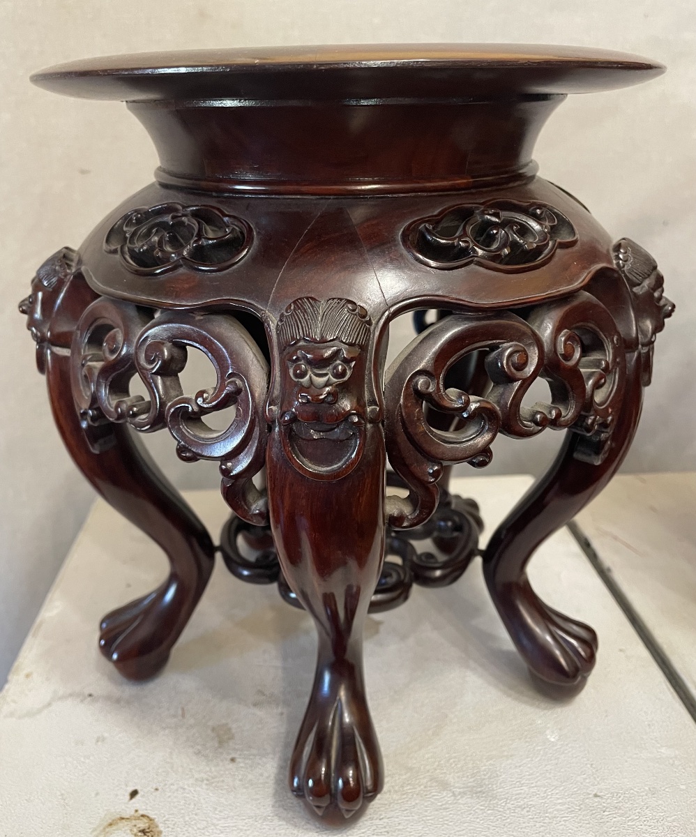 Pair Of Vase Stands, China, 20th Century-photo-2