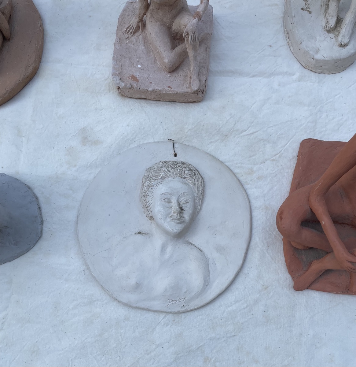 Group Of Terracotta Sculptures (from An Artist's Collection), 20th Century-photo-3