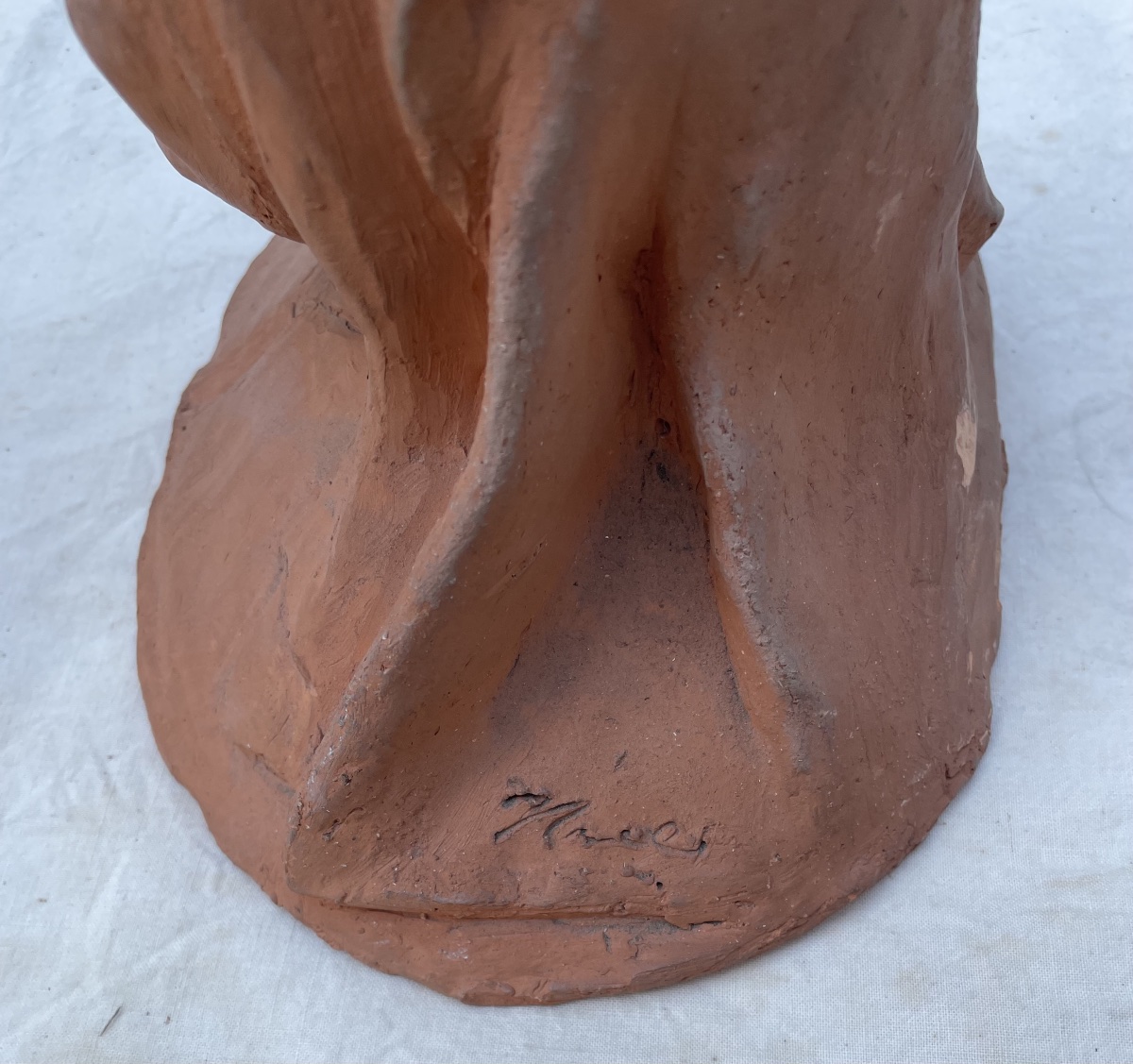 Group Of Terracotta Sculptures (from An Artist's Collection), 20th Century-photo-8