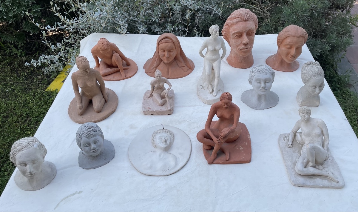 Group Of Terracotta Sculptures (from An Artist's Collection), 20th Century