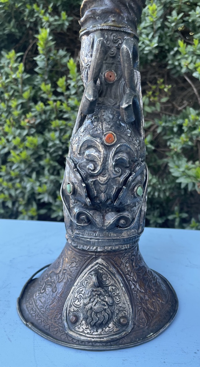 Tibetan Trumpet Or Ddang Dung, 19th Century-photo-3
