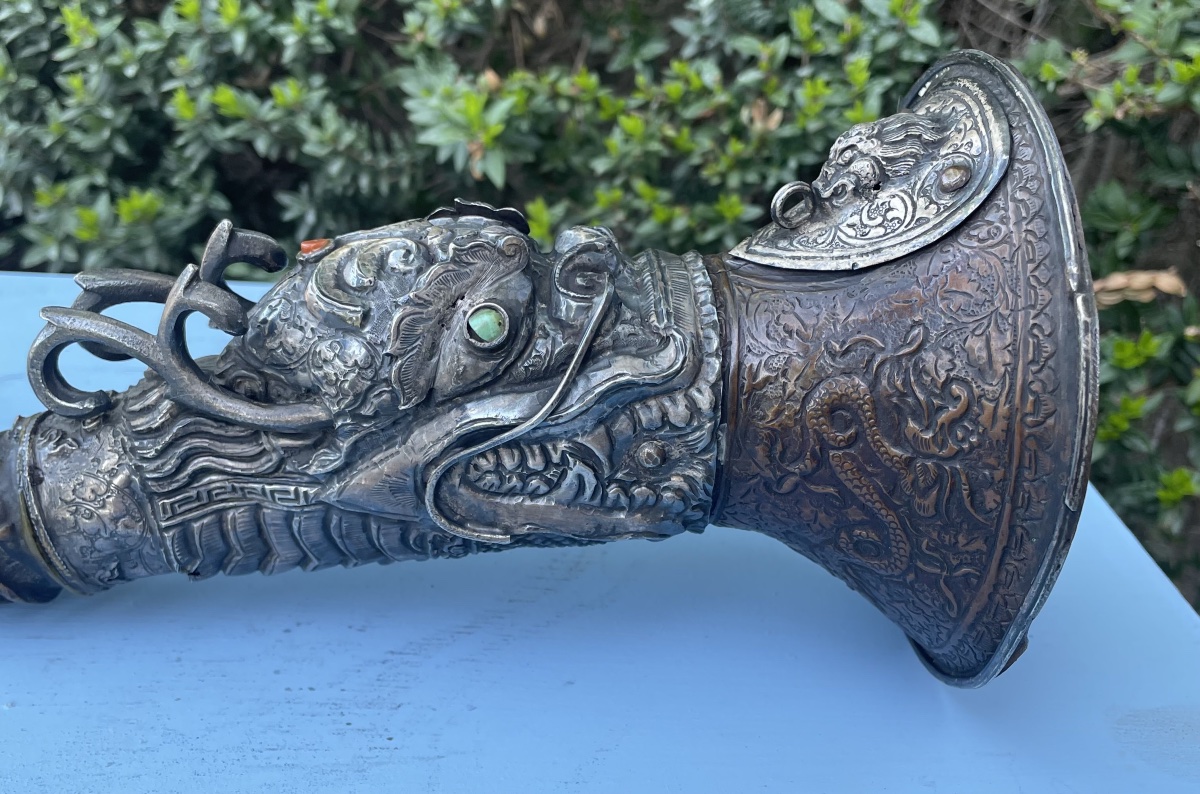 Tibetan Trumpet Or Ddang Dung, 19th Century-photo-4