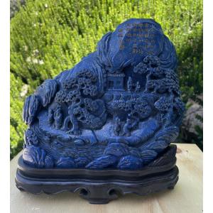 Lapis Lazuli Sculpture, China, 20th Century  