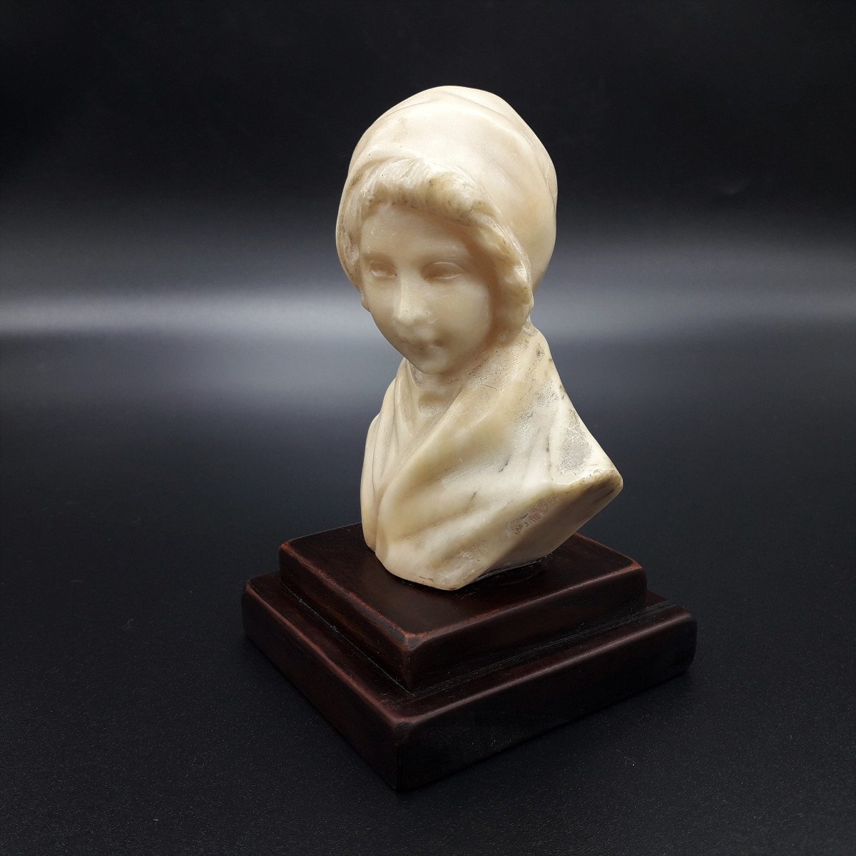 Bust Of Alabaster Girl-photo-4