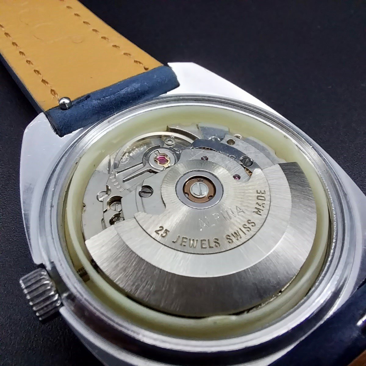 Alpina Automatic Watch  1970s. -photo-5