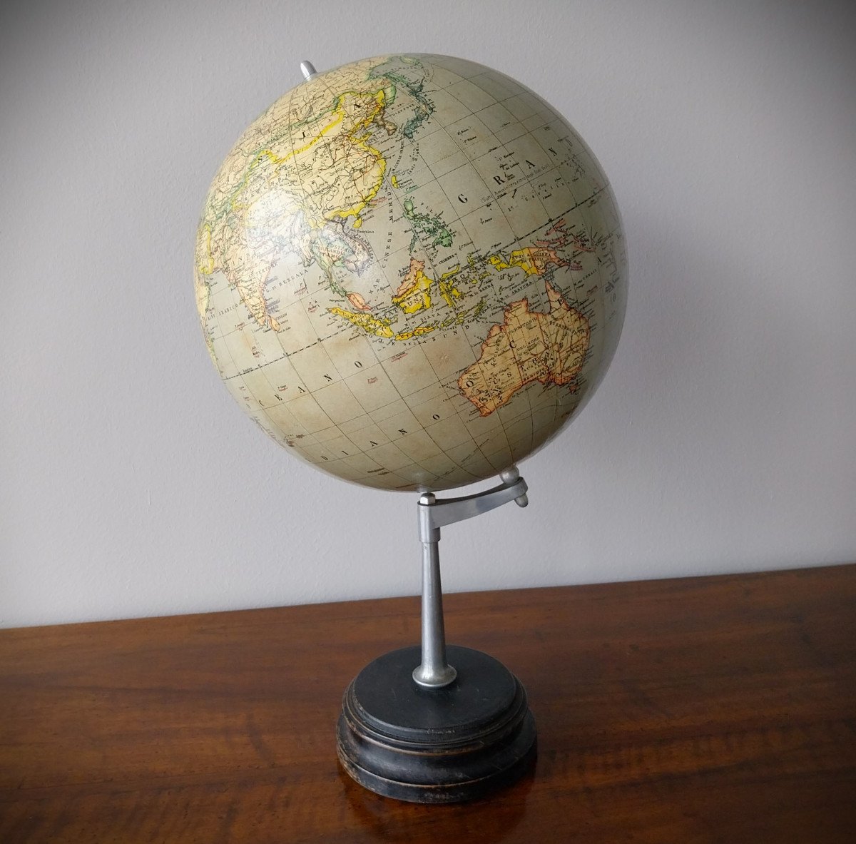 Terrestrial Globe G.b.paravia E C., Designed By Prof. Guido Coria, 1920-photo-6