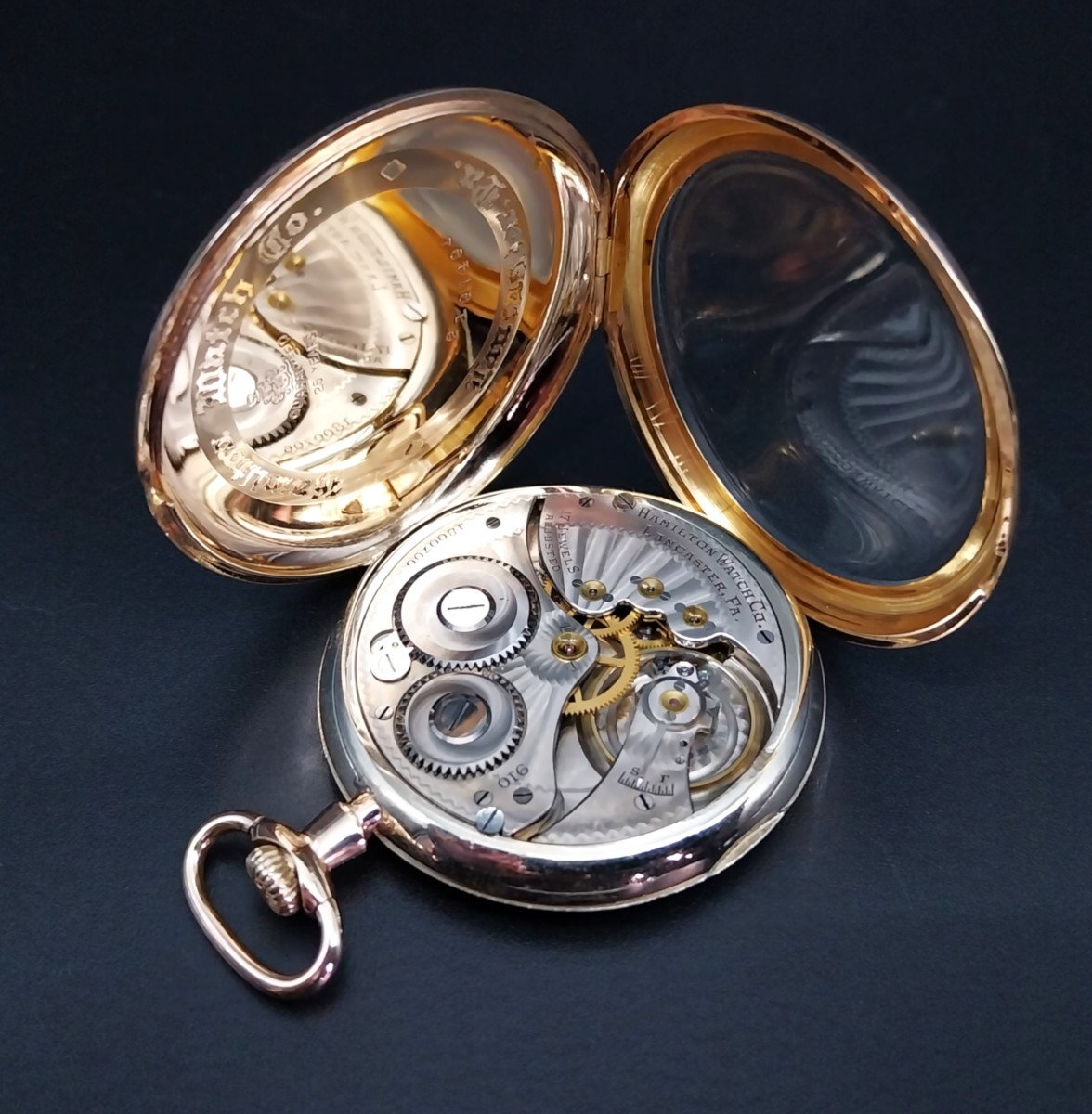 American Pocket Watch Hamilton Watch Co, 1921.-photo-3